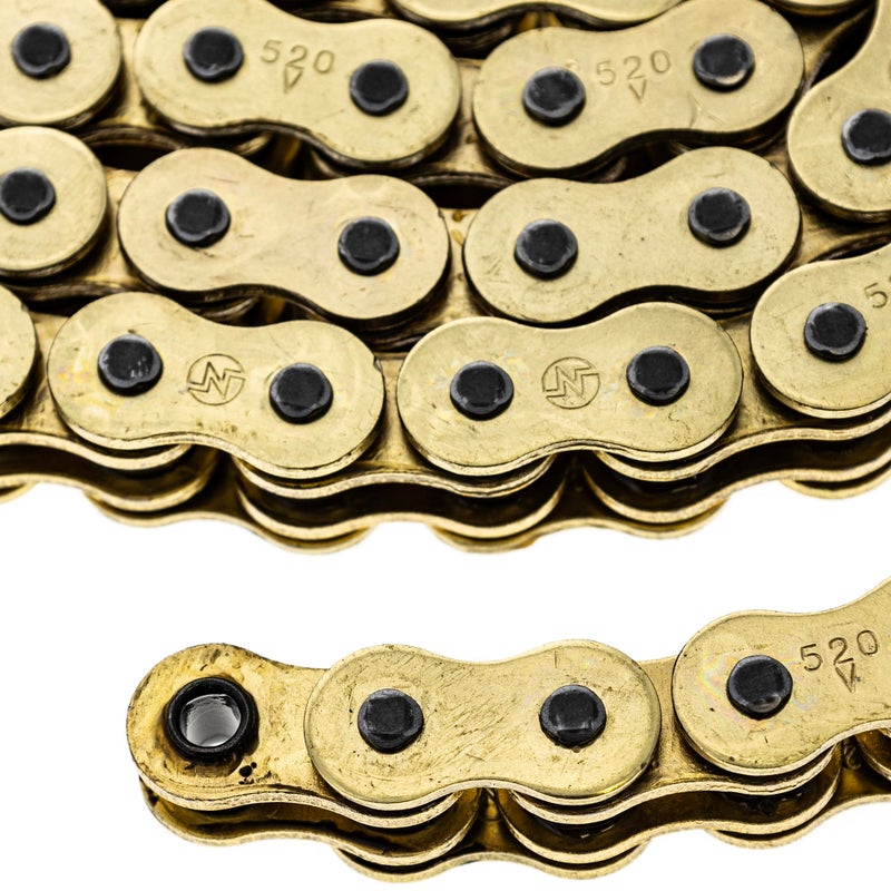 NICHE Gold 520 X-Ring Chain 118 Links with Connecting Master Link - Image 2